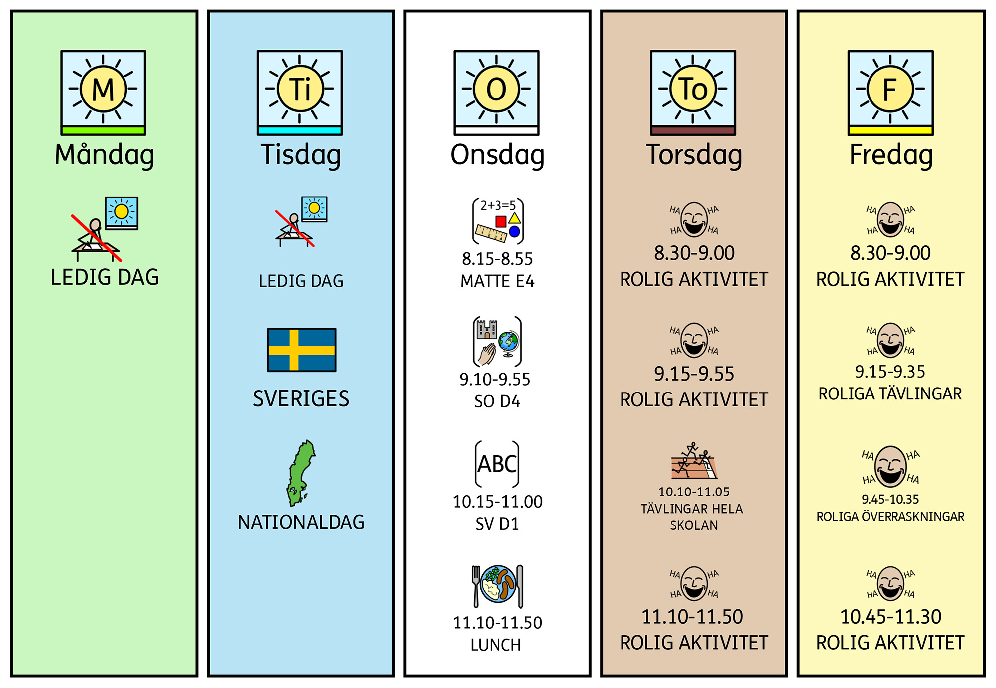 Bildstöd schemavecka