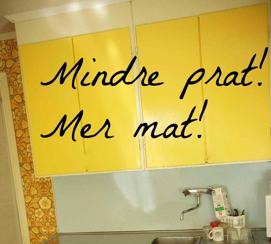 Citat mindre prat mer mat